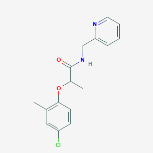 2-(4-chloro-2-methylphenoxy)-N-(pyridin-2-ylmethyl)propanamide