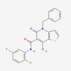 N-(3-methoxypropyl)-6-[(4-{[(4-methylphenyl)sulfonyl]amino}phenyl)thio]nicotinamide