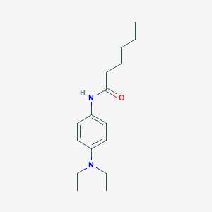 molecular formula C16H26N2O B291485 N-[4-(diethylamino)phenyl]hexanamide 