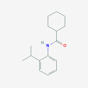 molecular formula C16H23NO B291486 N-(2-isopropylphenyl)cyclohexanecarboxamide 