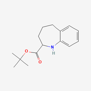 molecular formula C15H21NO2 B2914864 tert-butyl 2,3,4,5-tetrahydro-1H-1-benzazepine-2-carboxylate CAS No. 1897387-56-2