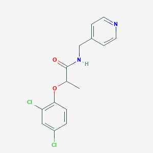 2-(2,4-dichlorophenoxy)-N-(pyridin-4-ylmethyl)propanamide