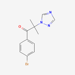 1-(4-Bromophenyl)-2-methyl-2-(1,2,4-triazol-1-yl)propan-1-one