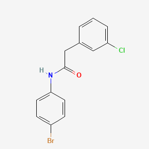 molecular formula C14H11BrClNO B2914896 N-(4-bromophenyl)-2-(3-chlorophenyl)acetamide CAS No. 330640-86-3