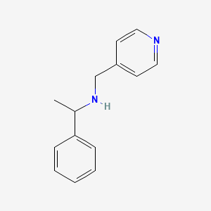 (1-Phenyl-ethyl)-pyridin-4-ylmethyl-amine