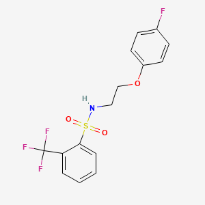 N-(2-(4-fluorophenoxy)ethyl)-2-(trifluoromethyl)benzenesulfonamide