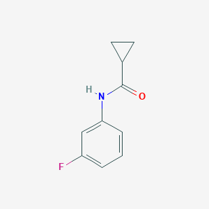 molecular formula C10H10FNO B291490 N-(3-fluorophenyl)cyclopropanecarboxamide 