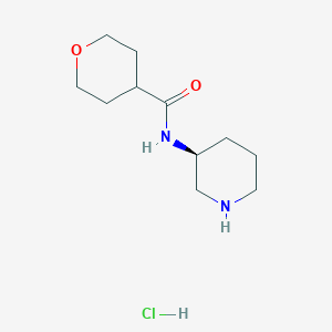 (S)-N-(Piperidin-3-yl)oxane-4-carboxamide hydrochloride