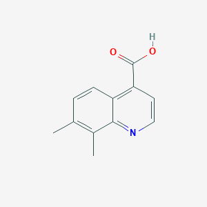 molecular formula C12H11NO2 B2914902 7,8-Dimethylquinoline-4-carboxylic acid CAS No. 1092288-48-6