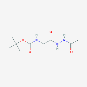 B2914906 tert-Butyl (2-(2-acetylhydrazinyl)-2-oxoethyl)carbamate CAS No. 388630-68-0