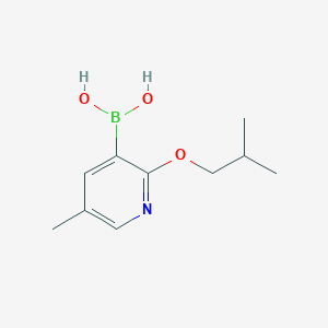 molecular formula C10H16BNO3 B2914908 2-异丁氧基-5-甲基吡啶-3-硼酸 CAS No. 2096341-58-9