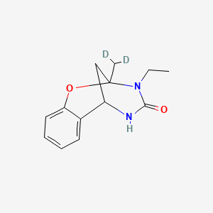 molecular formula C13H16N2O2 B2914915 3-ethyl-2-methyl-2,3,5,6-tetrahydro-4H-2,6-methano-1,3,5-benzoxadiazocin-4-one-d_2_ CAS No. 2183246-47-9