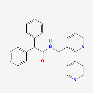 N-([2,4'-bipyridin]-3-ylmethyl)-2,2-diphenylacetamide