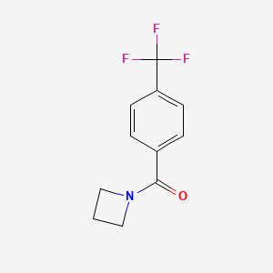 molecular formula C11H10F3NO B2914920 1-[4-(Trifluoromethyl)benzoyl]azetidine CAS No. 1623661-34-6
