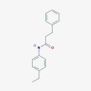molecular formula C17H19NO B291493 N-(4-ethylphenyl)-3-phenylpropanamide 