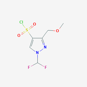 1-(difluoromethyl)-3-(methoxymethyl)-1H-pyrazole-4-sulfonyl chloride