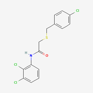 molecular formula C15H12Cl3NOS B2914950 N-(2,3-dichlorophenyl)-2-[(4-chlorophenyl)methylthio]acetamide CAS No. 306732-07-0