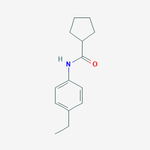molecular formula C14H19NO B291496 N-(4-ethylphenyl)cyclopentanecarboxamide 