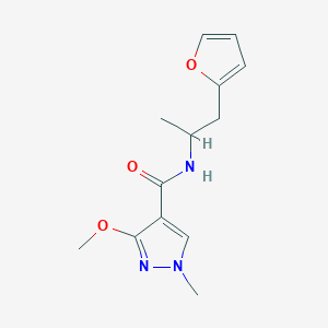 N-(1-(furan-2-yl)propan-2-yl)-3-methoxy-1-methyl-1H-pyrazole-4-carboxamide
