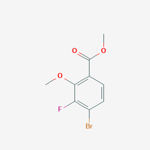 molecular formula C9H8BrFO3 B2914964 4-溴-3-氟-2-甲氧基苯甲酸甲酯 CAS No. 1427423-36-6