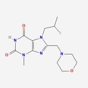 3-Methyl-7-(2-methylpropyl)-8-(morpholin-4-ylmethyl)purine-2,6-dione