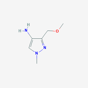 molecular formula C6H11N3O B2914977 3-(methoxymethyl)-1-methyl-1H-pyrazol-4-amine CAS No. 1201935-81-0