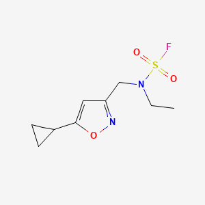 N-[(5-Cyclopropyl-1,2-oxazol-3-yl)methyl]-N-ethylsulfamoyl fluoride