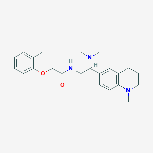 N-(2-(dimethylamino)-2-(1-methyl-1,2,3,4-tetrahydroquinolin-6-yl)ethyl)-2-(o-tolyloxy)acetamide