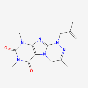 3,7,9-trimethyl-1-(2-methylallyl)-7,9-dihydro-[1,2,4]triazino[3,4-f]purine-6,8(1H,4H)-dione