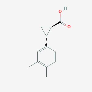 (1R,2R)-2-(3,4-dimethylphenyl)cyclopropane-1-carboxylic acid