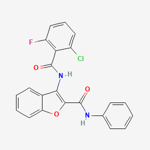 3-(2-chloro-6-fluorobenzamido)-N-phenylbenzofuran-2-carboxamide