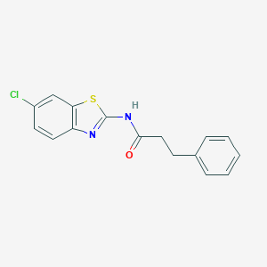 N-(6-chloro-1,3-benzothiazol-2-yl)-3-phenylpropanamide