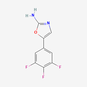 molecular formula C9H5F3N2O B2915031 5-(3,4,5-三氟苯基)-1,3-噁唑-2-胺 CAS No. 2229192-41-8