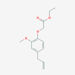 molecular formula C14H18O4 B2915032 2-(4-烯丙基-2-甲氧基苯氧基)乙酸乙酯 CAS No. 212775-06-9