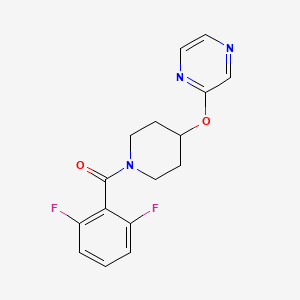 (2,6-Difluorophenyl)(4-(pyrazin-2-yloxy)piperidin-1-yl)methanone