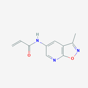 molecular formula C10H9N3O2 B2915056 N-(3-Methyl-[1,2]oxazolo[5,4-b]pyridin-5-yl)prop-2-enamide CAS No. 2185980-47-4