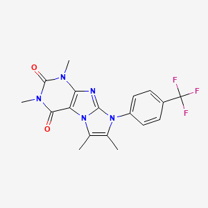 1,3,6,7-tetramethyl-8-[4-(trifluoromethyl)phenyl]-1H,2H,3H,4H,8H-imidazo[1,2-g]purine-2,4-dione