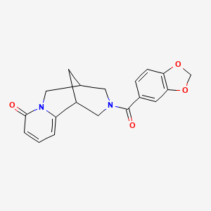 11-(2H-1,3-benzodioxole-5-carbonyl)-7,11-diazatricyclo[7.3.1.0^{2,7}]trideca-2,4-dien-6-one