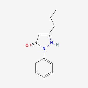 molecular formula C12H14N2O B2915067 1-phenyl-3-propyl-1H-pyrazol-5-ol CAS No. 1005716-72-2; 29211-43-6