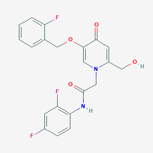 N-(2,4-difluorophenyl)-2-(5-((2-fluorobenzyl)oxy)-2-(hydroxymethyl)-4-oxopyridin-1(4H)-yl)acetamide
