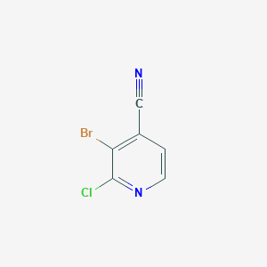 molecular formula C6H2BrClN2 B2915078 3-Bromo-2-chloropyridine-4-carbonitrile CAS No. 1807017-23-7