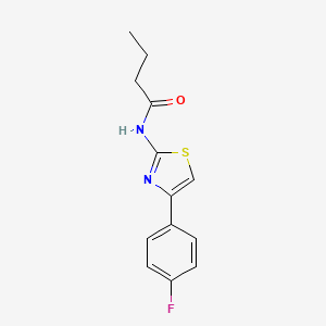 N-[4-(4-fluorophenyl)-1,3-thiazol-2-yl]butanamide