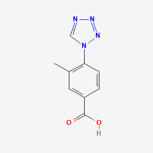 molecular formula C9H8N4O2 B2915085 3-Methyl-4-tetrazol-1-yl-benzoic acid CAS No. 926272-05-1