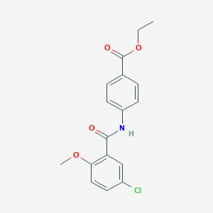 Ethyl 4-[(5-chloro-2-methoxybenzoyl)amino]benzoate