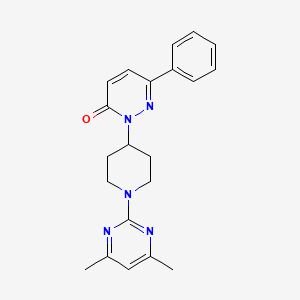 2-[1-(4,6-Dimethylpyrimidin-2-yl)piperidin-4-yl]-6-phenyl-2,3-dihydropyridazin-3-one