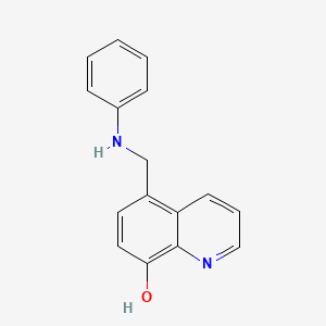 molecular formula C16H14N2O B2915093 5-(Anilinomethyl)quinolin-8-ol CAS No. 66279-76-3