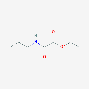 molecular formula C7H13NO3 B2915106 Acetic acid, 2-oxo-2-(propylamino)-, ethyl ester CAS No. 20943-65-1