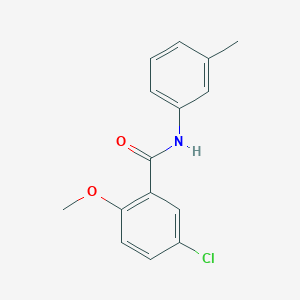molecular formula C15H14ClNO2 B291512 5-chloro-2-methoxy-N-(3-methylphenyl)benzamide 