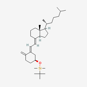 molecular formula C33H58OSi B2915188 Silane, (1,1-dimethylethyl)dimethyl[[(3beta,5E,7E)-9,10-secocholesta-5,7,10(19)-trien-3-yl]oxy]- CAS No. 87649-55-6
