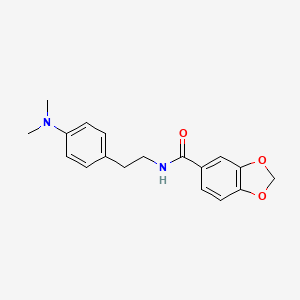 N-(4-(dimethylamino)phenethyl)benzo[d][1,3]dioxole-5-carboxamide